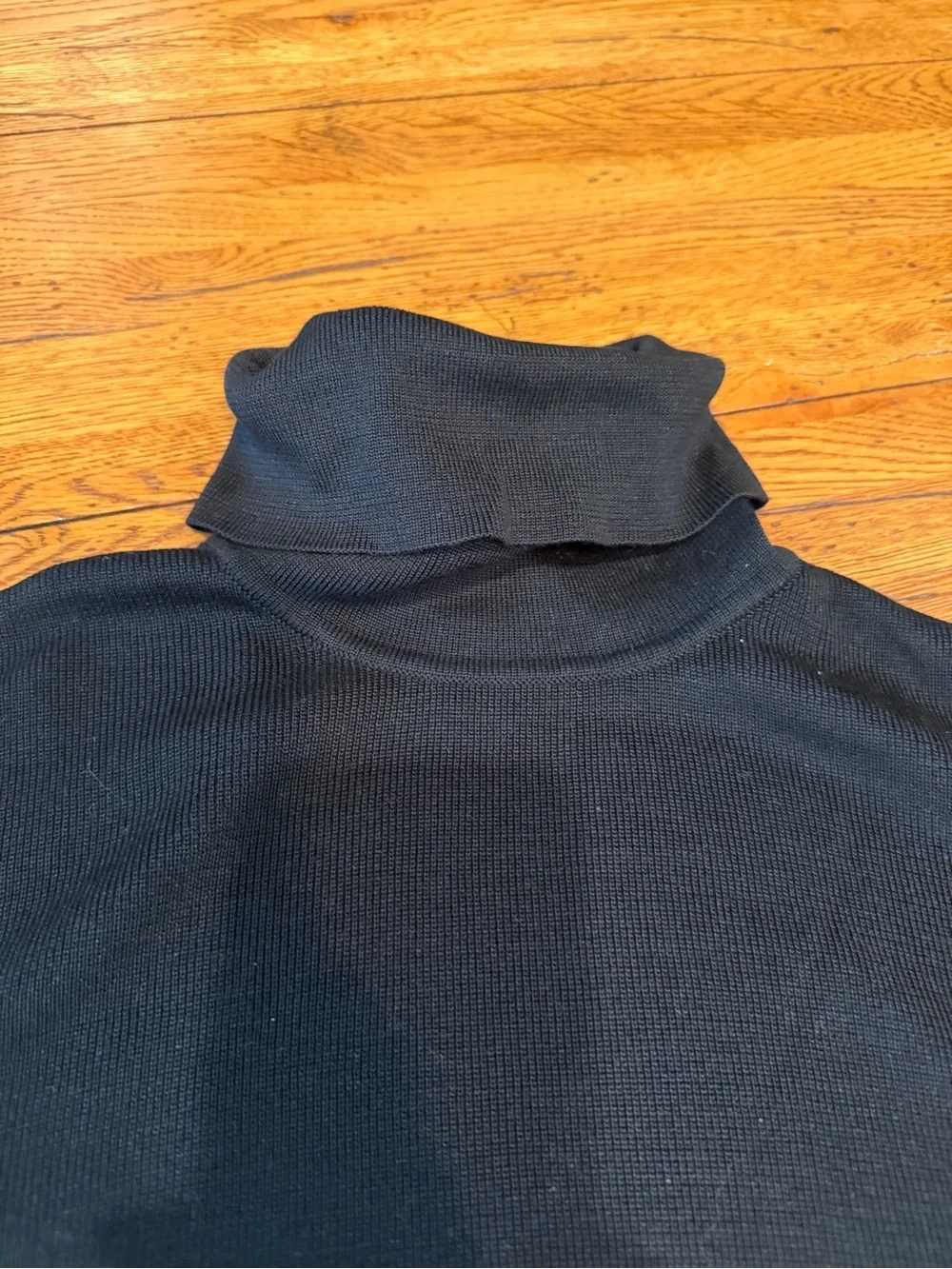 Ann Taylor silk Black Turtleneck Sweater -women’s Classic Knit
